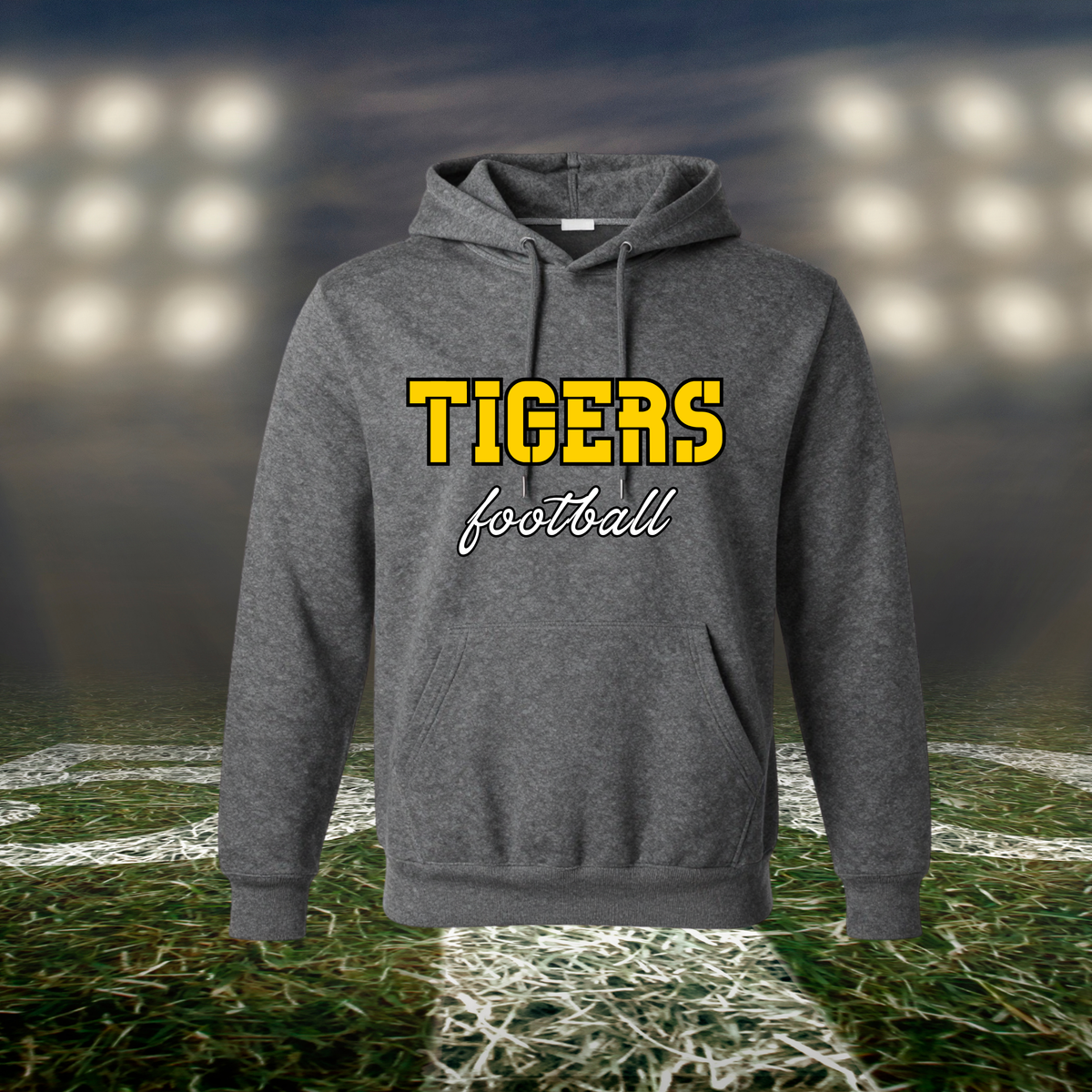 Bandon Tigers Football Text Logo – Hoodie in White