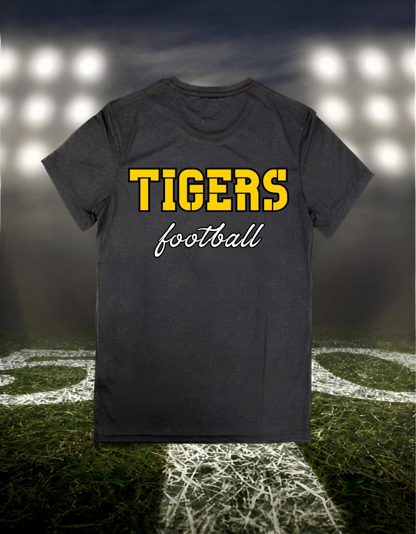 Bandon Tigers Football Text Logo – driFIT Performance T-Shirt in White