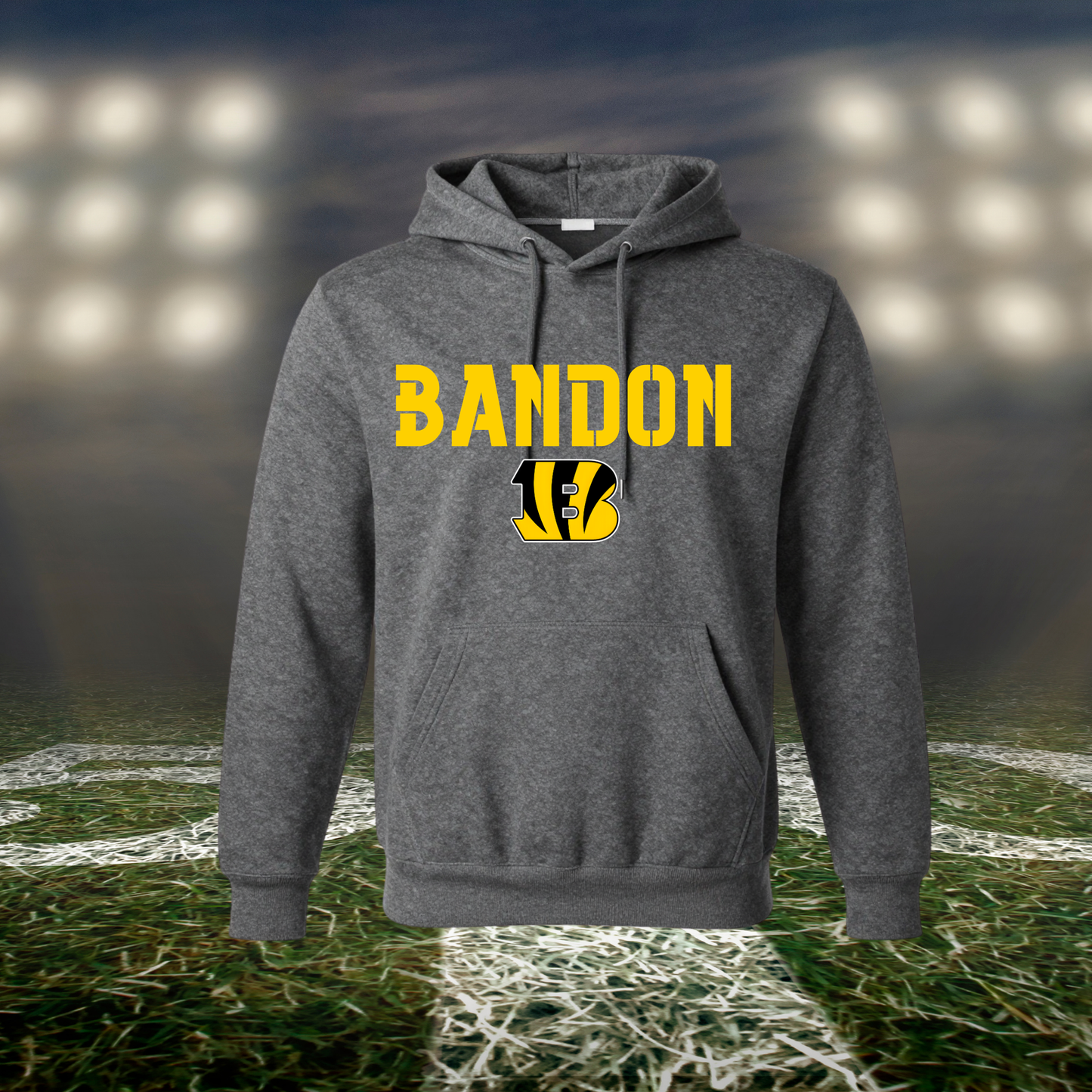 Bandon Tigers Town Mascot – Hoodie in White
