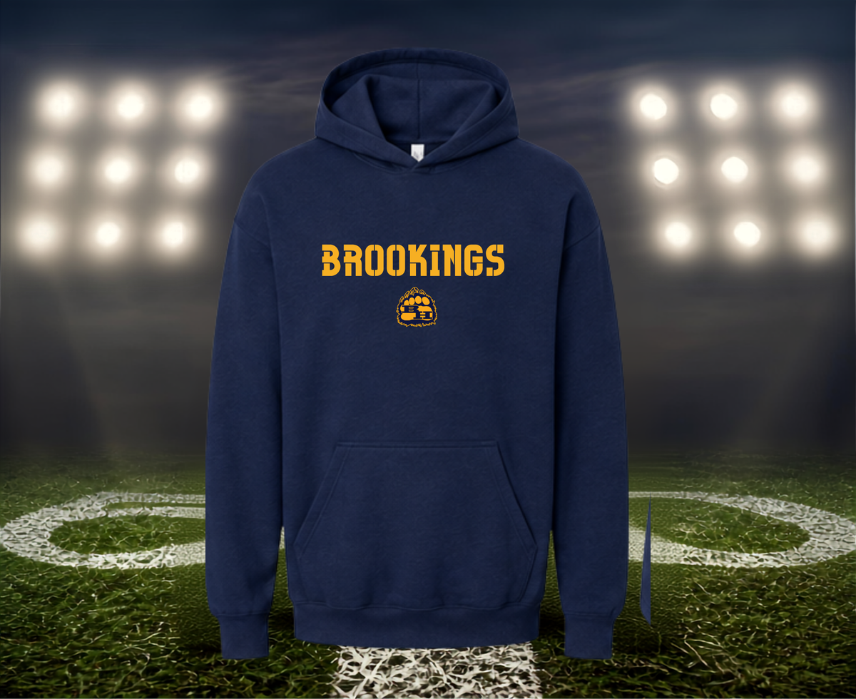 Brookings Bruins Town Mascot – Hoodie in Gold