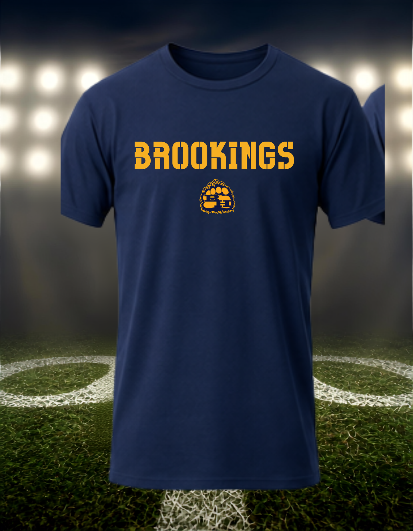 Brookings Bruins Town Mascot – driFIT Performance T-Shirt in Gold