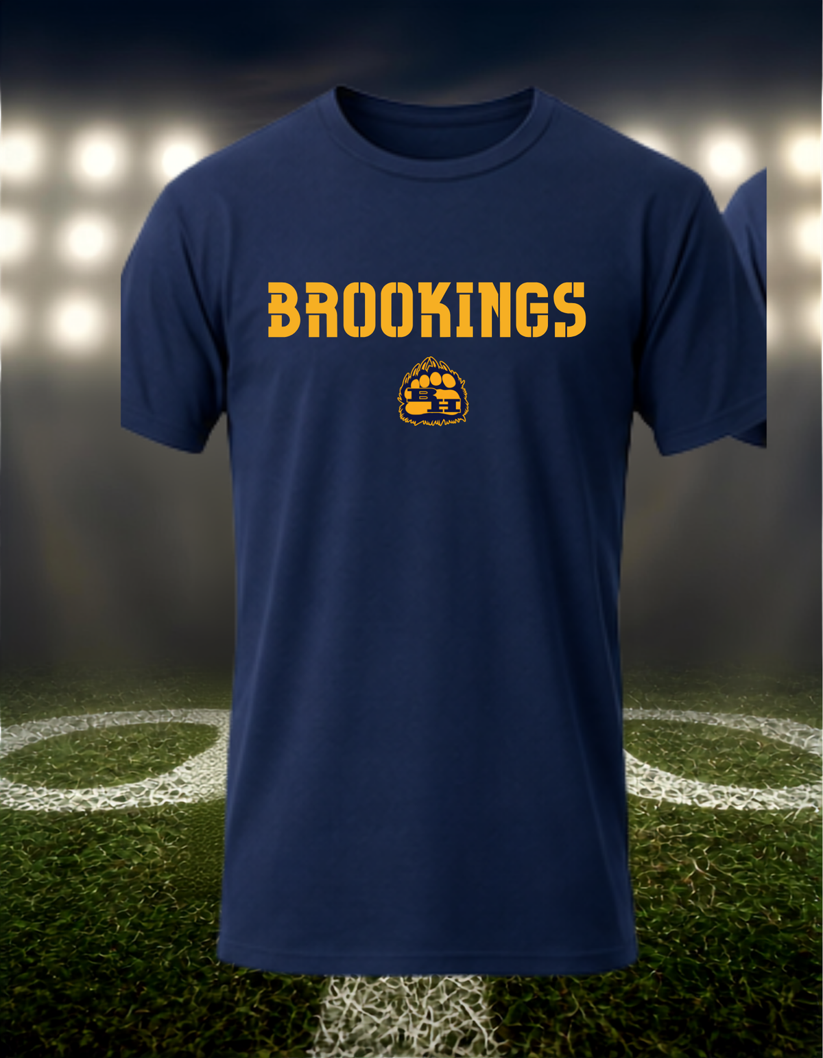 Brookings Bruins Town Mascot – driFIT Performance T-Shirt in Gold