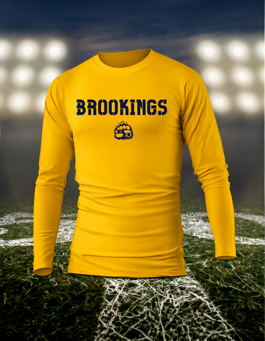 Brookings Bruins Town Mascot – driFIT Performance Long Sleeve T-Shirt in Navy
