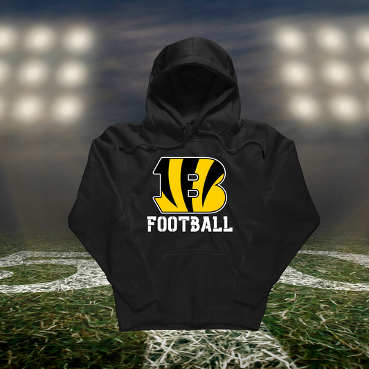 Bandon Tigers Logo Football – Hoodie in Black