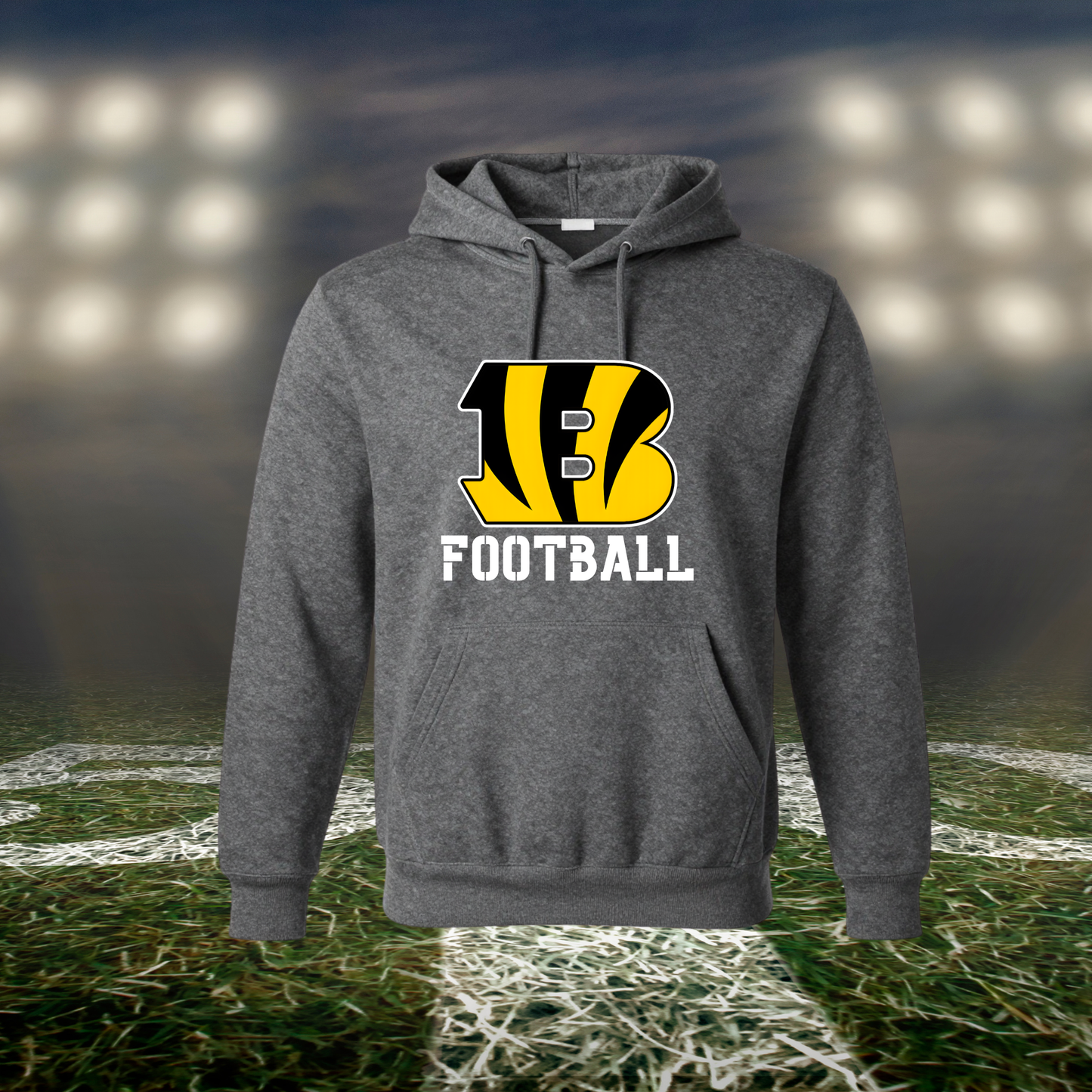 Bandon Tigers Logo Football – Hoodie in White