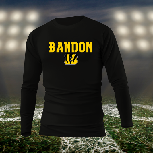 Bandon Tigers Town Mascot – driFIT Performance Long Sleeve T-Shirt in Black